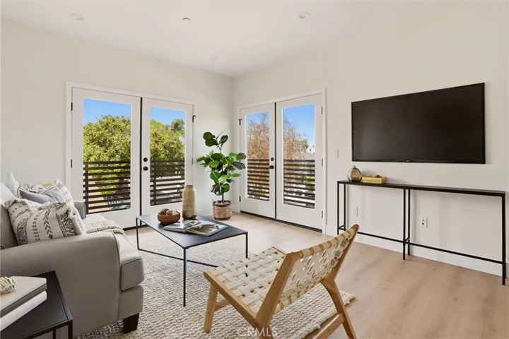 Balcony access in second level living space