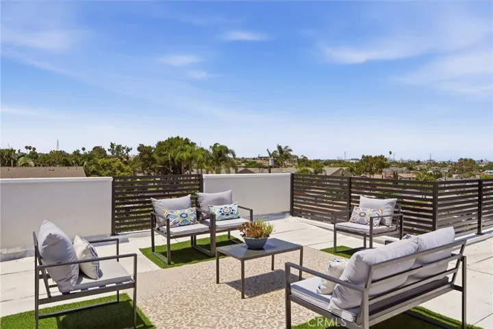 Top level terrace with surrounding views