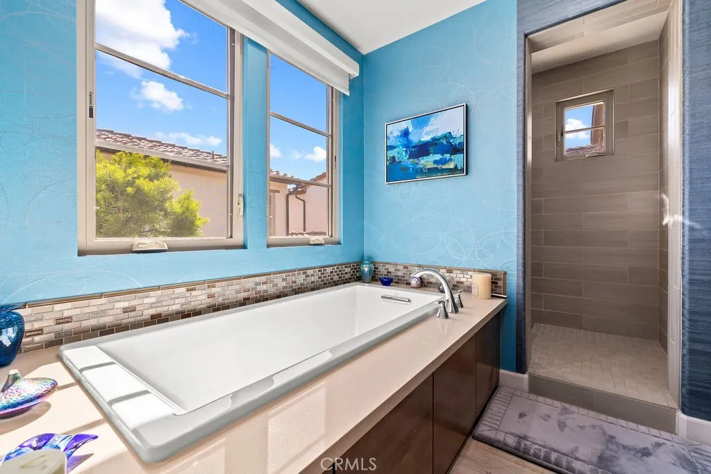 Walk in shower in primary bath