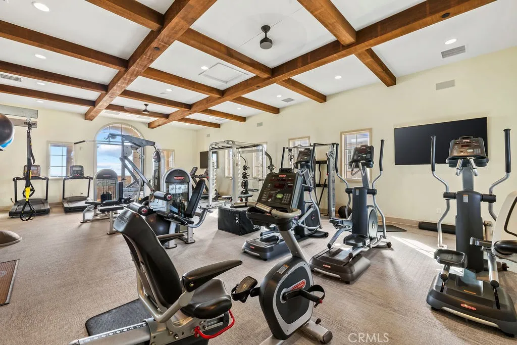 Private gym located in clubhouse