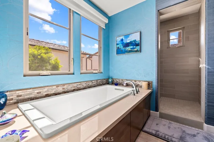 Walk in shower in primary bath
