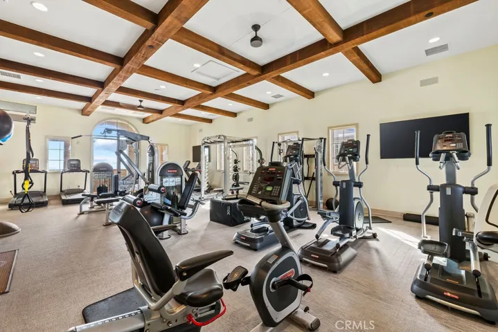 Private gym located in clubhouse
