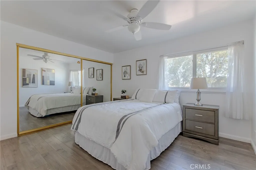 Primary bedroom with huge closet and bright with light