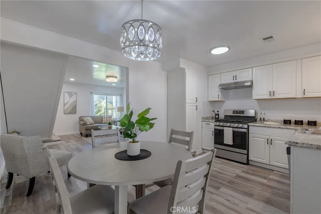 Modern kitchen and dining layout