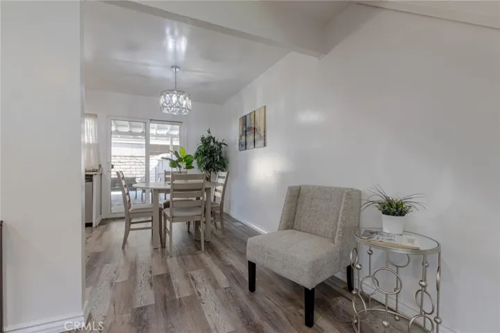 Dining area from living room