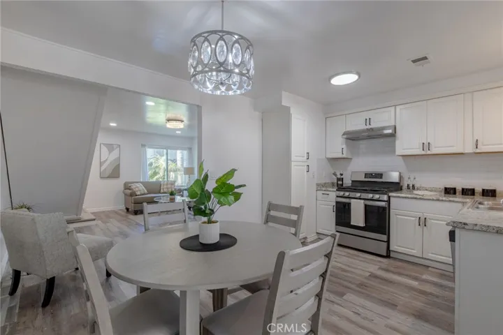 Modern kitchen and dining layout