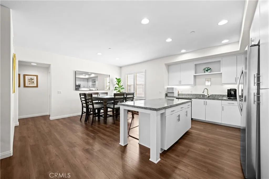 Kitchen Opens To Dining