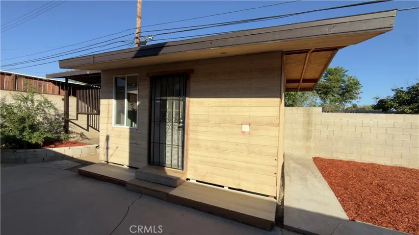 STORAGE ROOM. EXTERIOR