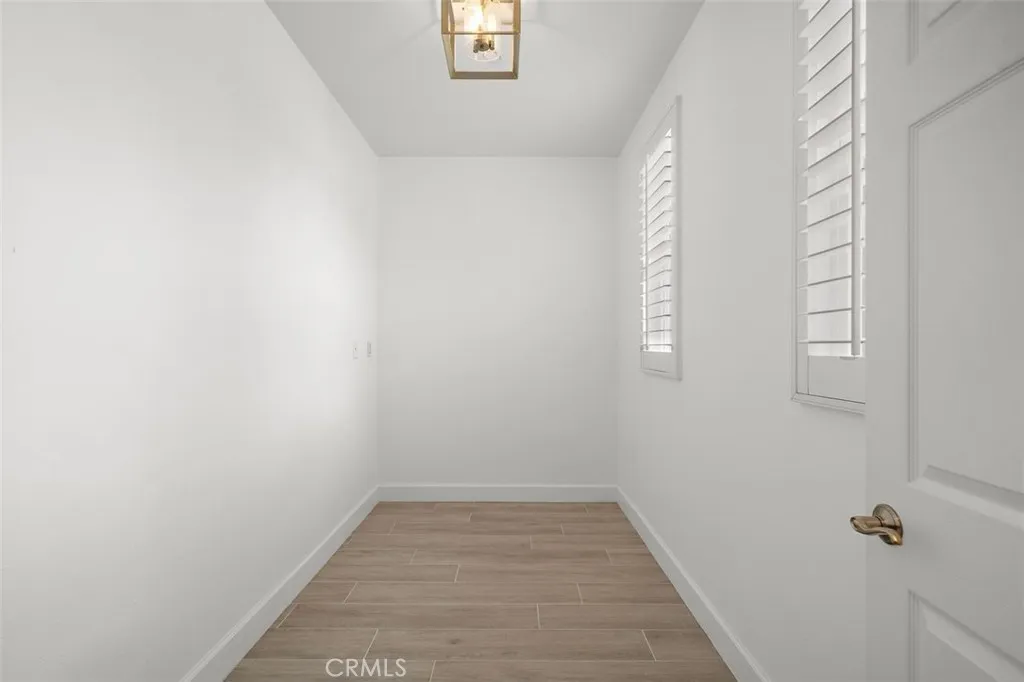 Extra storage space upstairs next to bedroom.