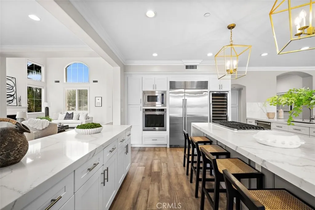 Subzero refrigerator, Viking appliances, wine refrigerator.