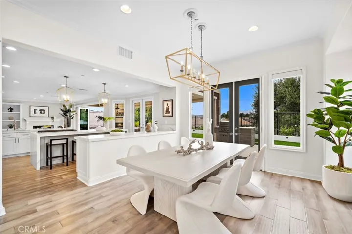 So nice not to have wasted space.  Dining is perfect for casual or formal.