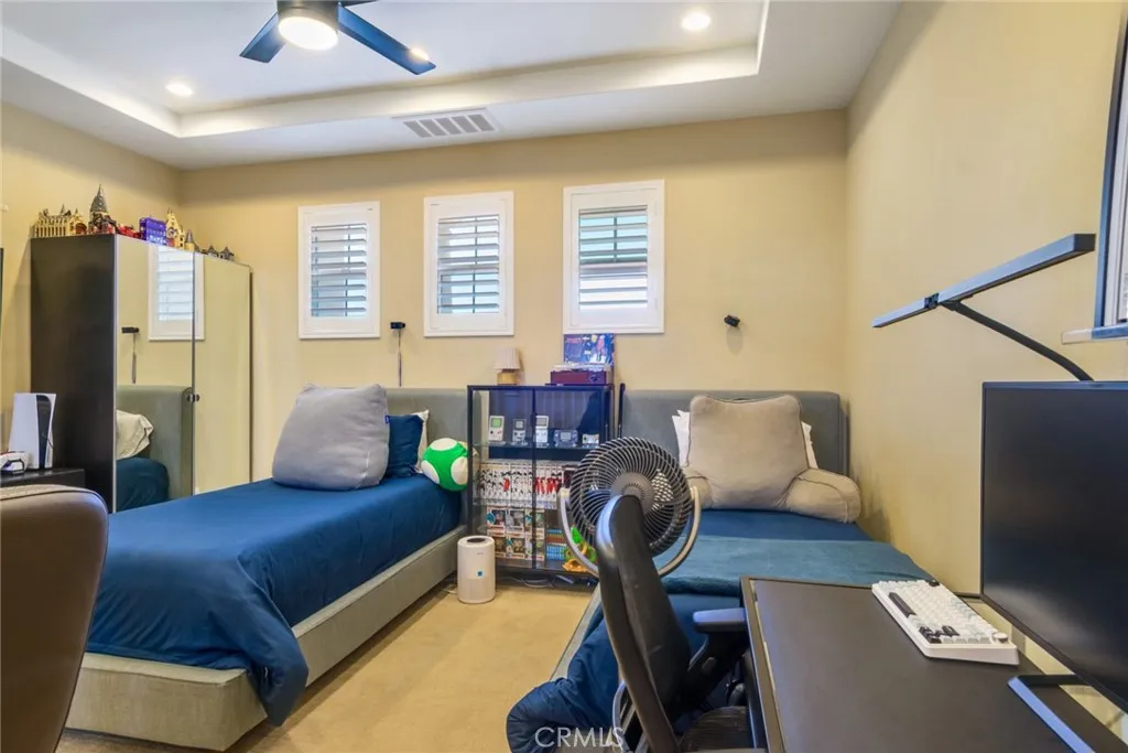 Third floor loft currently being used as a third bedroom