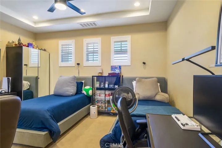 Third floor loft currently being used as a third bedroom
