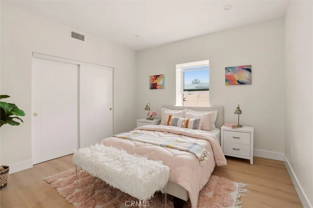 2nd level bedroom, photo from Unit A (nearly identical unit)
