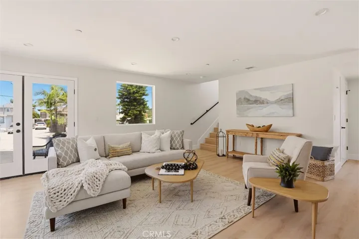 Staged living area from Unit A (nearly identical unit)