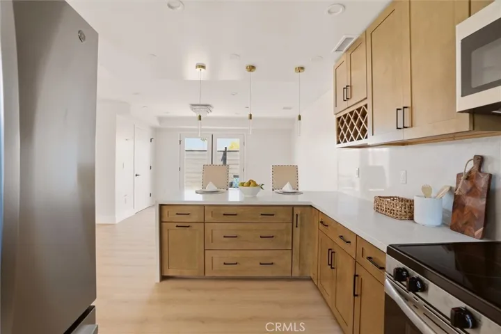 Modern kitchen and appliances in unit B