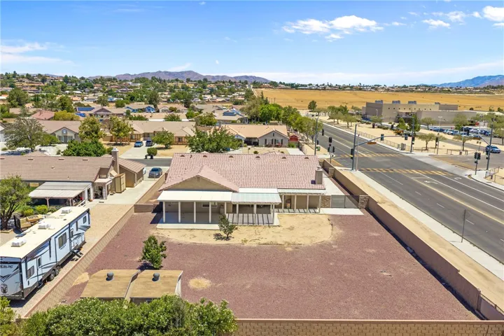 ariel view of property