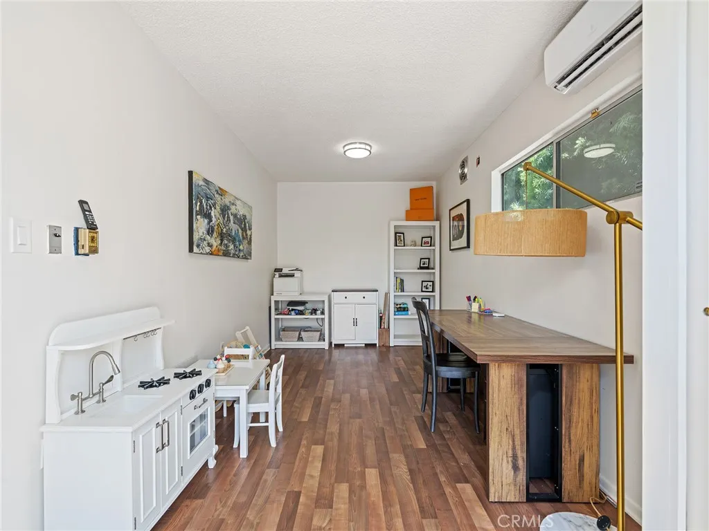 Office/Play room attached to garage