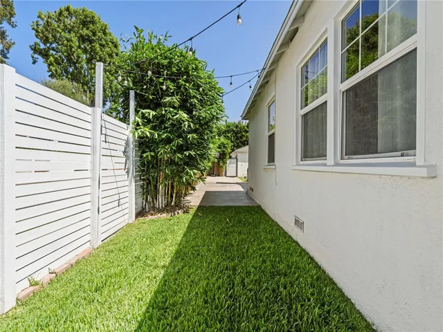 Private back yard