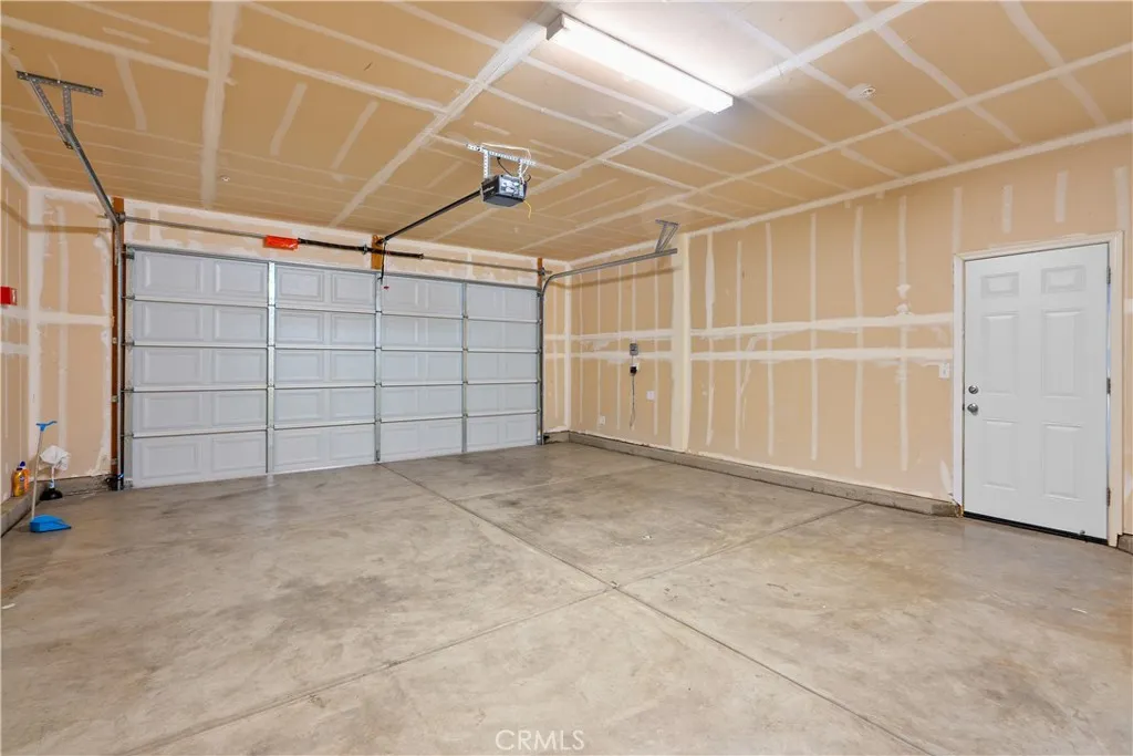 Finished garage