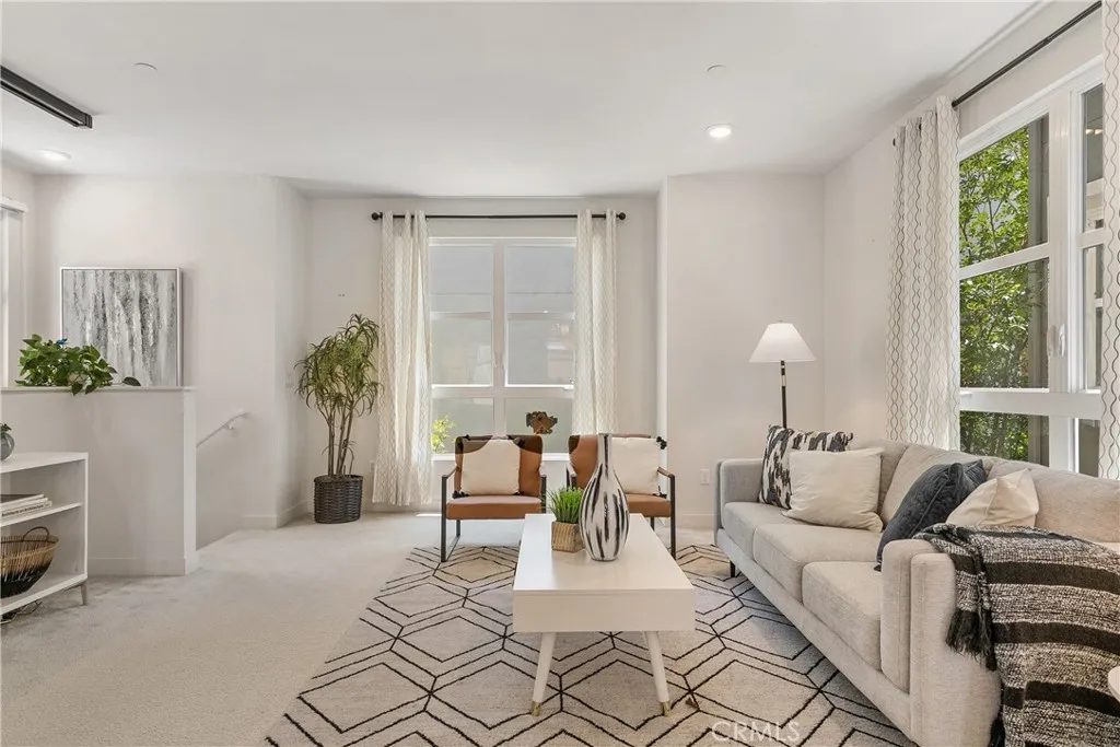 Spacious and open living room area