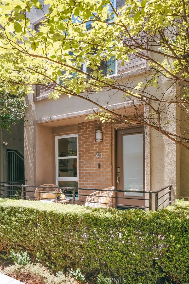 Outside view of private guest patio