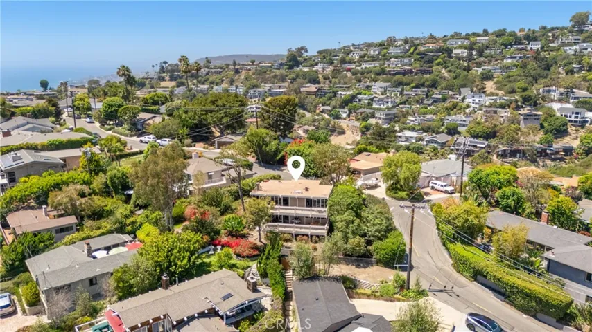 corner lot, back of the house faces south west