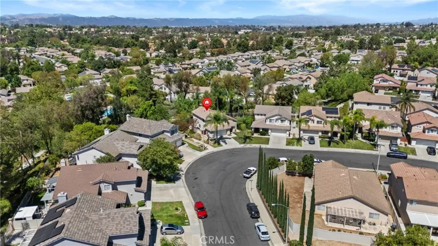 Aerial of street and Paloma Del Sol Community