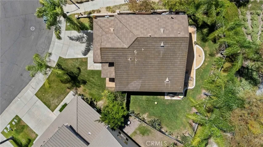 Aerial View of home and lot