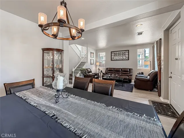 Dining and living room
