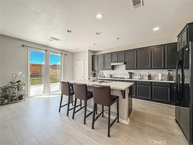 kitchen and island