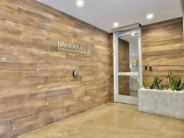 entrance from guest parking