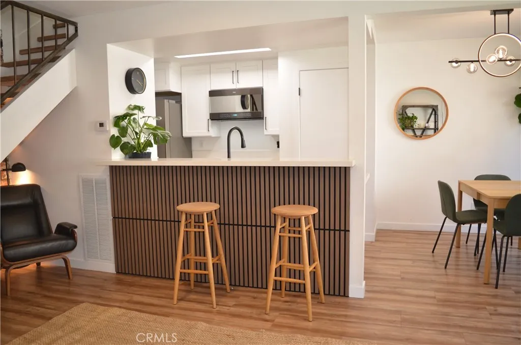 Custom breakfast Bar Feature Wall