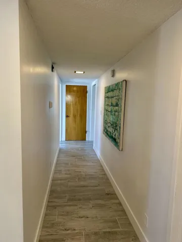 Hallway with closet