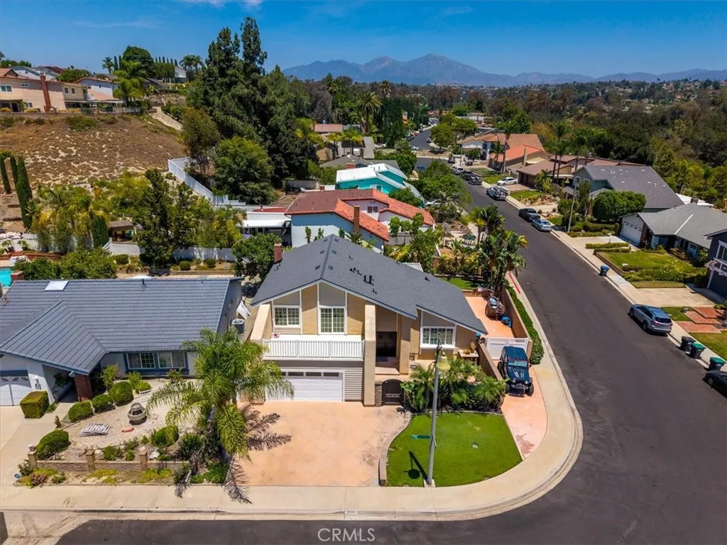 Aerial neighborhood view