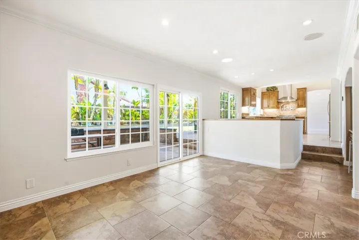 Bright dining area