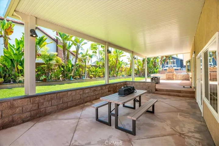Covered patio