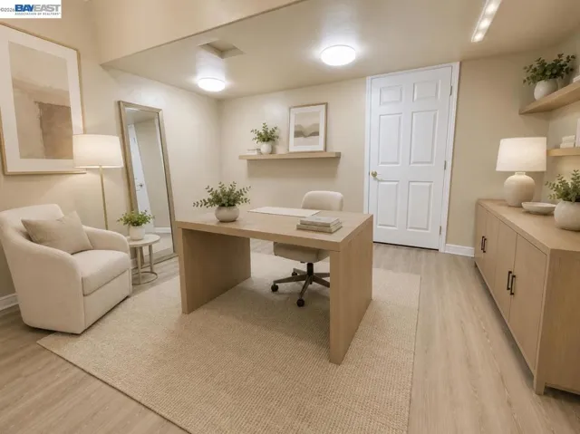 Virtually staged office
