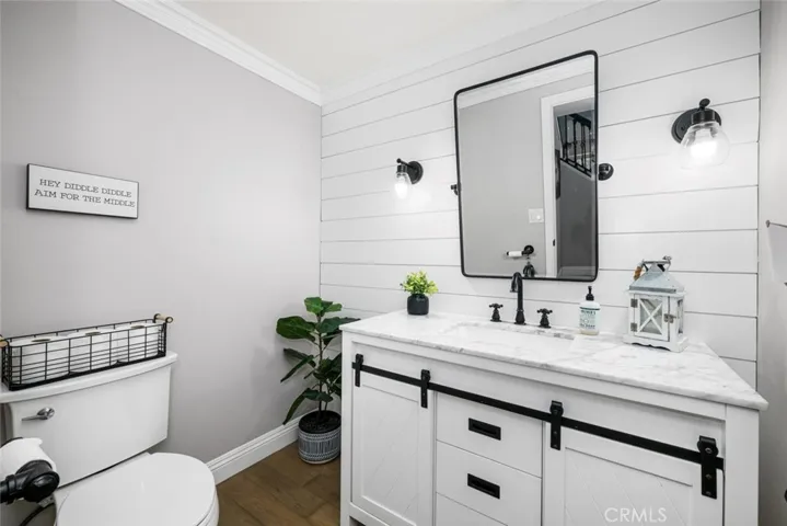 Downstairs half bath.