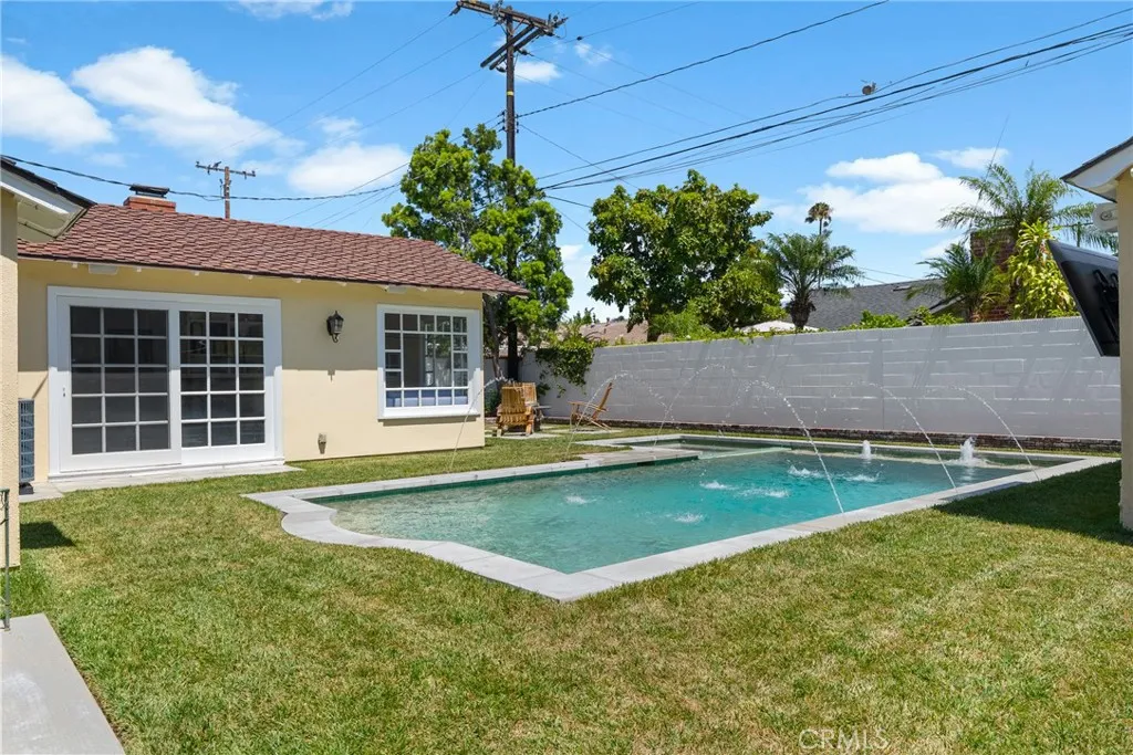 The brand new pool and spa.