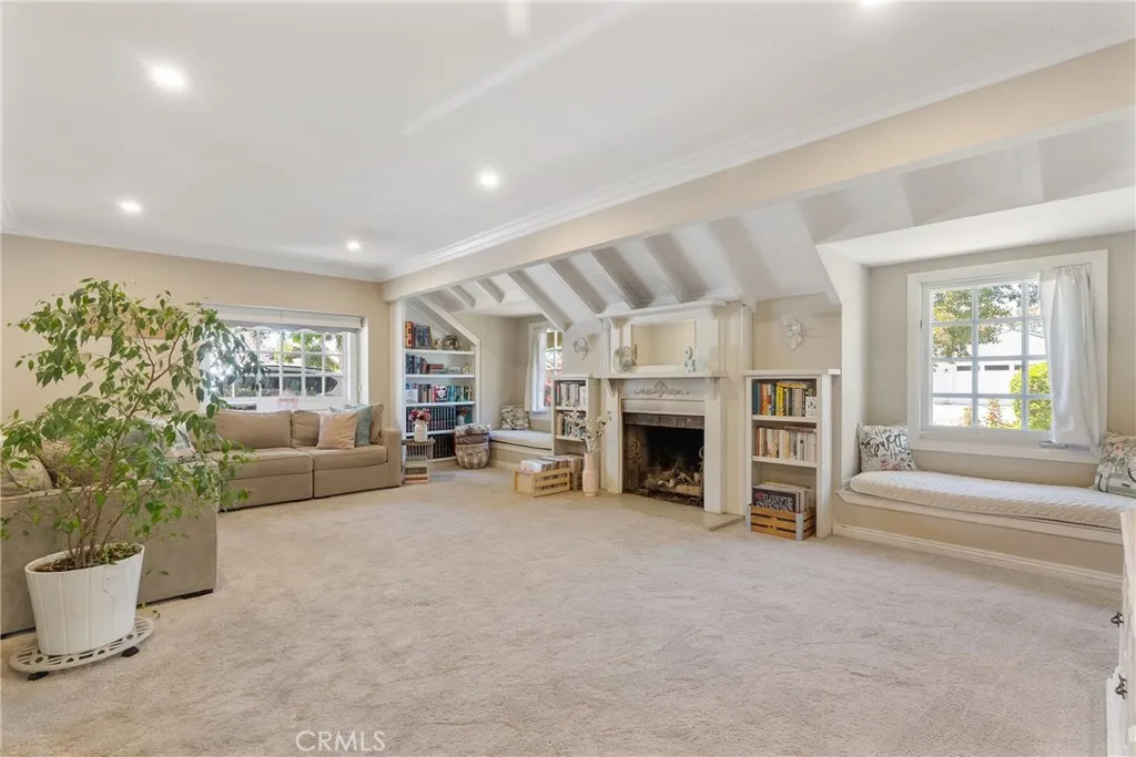 Beautiful living room in the front of the home.