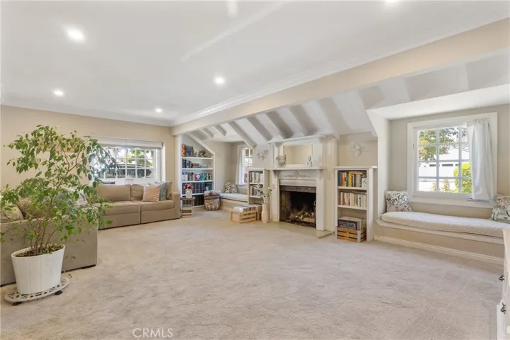 Beautiful living room in the front of the home.