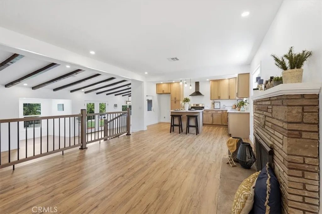 Family Room Open to Kitchen and Living Room