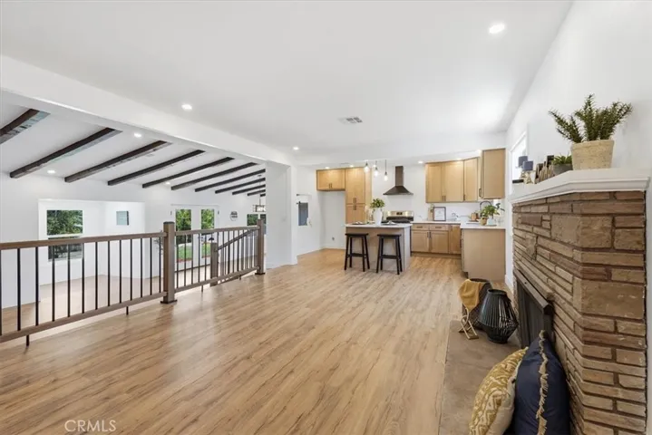 Family Room Open to Kitchen and Living Room