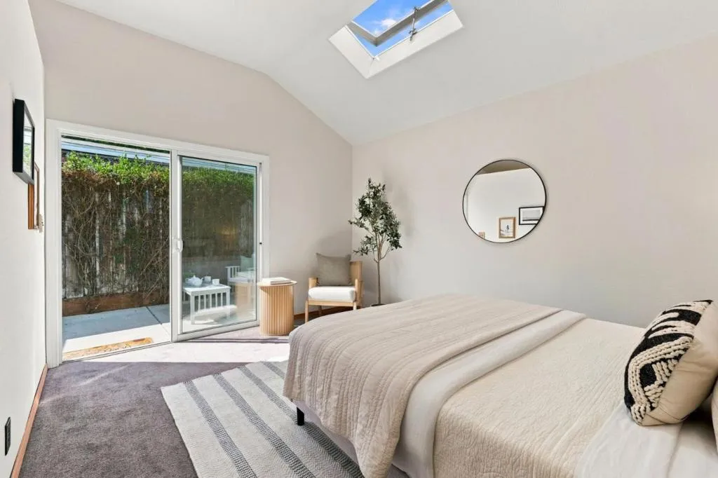 Detached bedroom and bath.