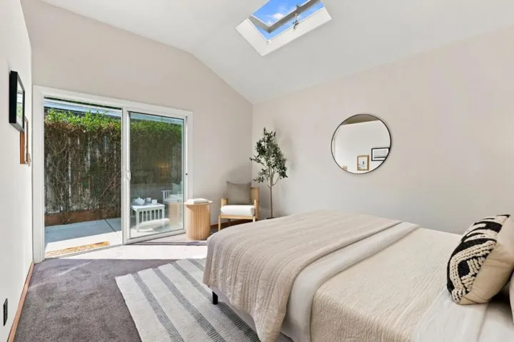 Detached bedroom and bath.