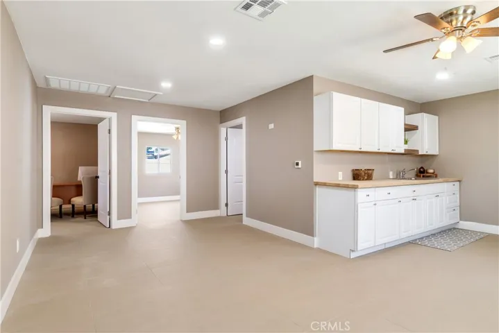Kitchen and living room