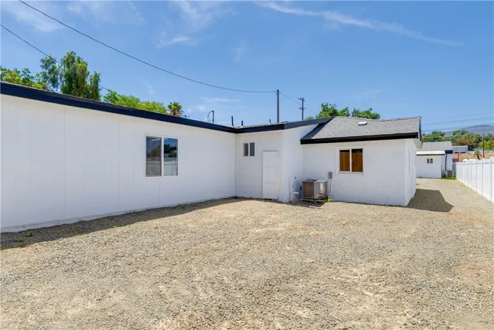 Back yard of residence