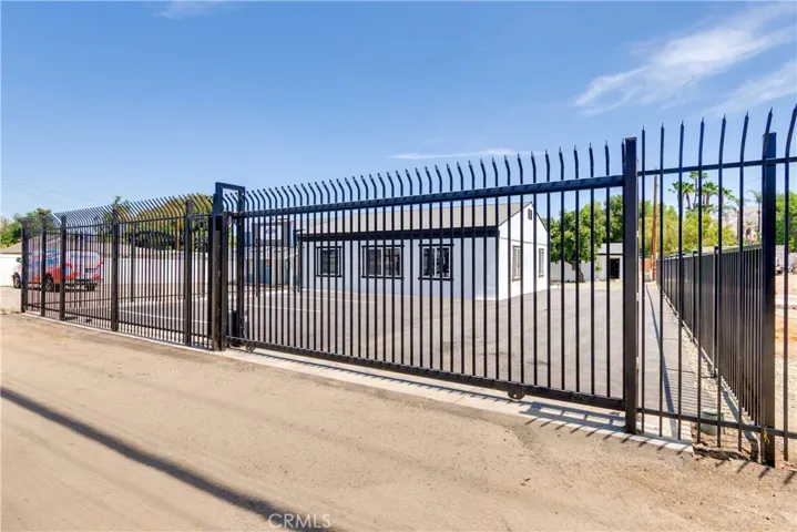 Entrance to property with electric gate