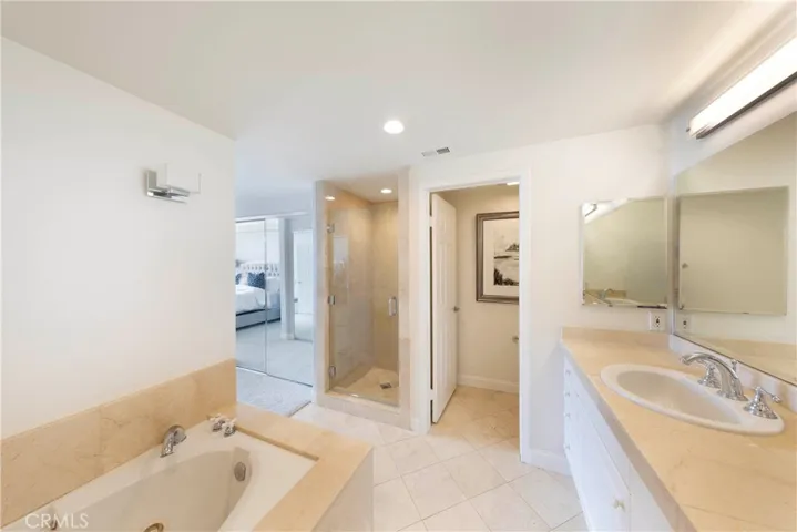 Primary Bath with Tub and Shower